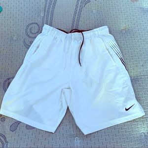 White Nike shorts